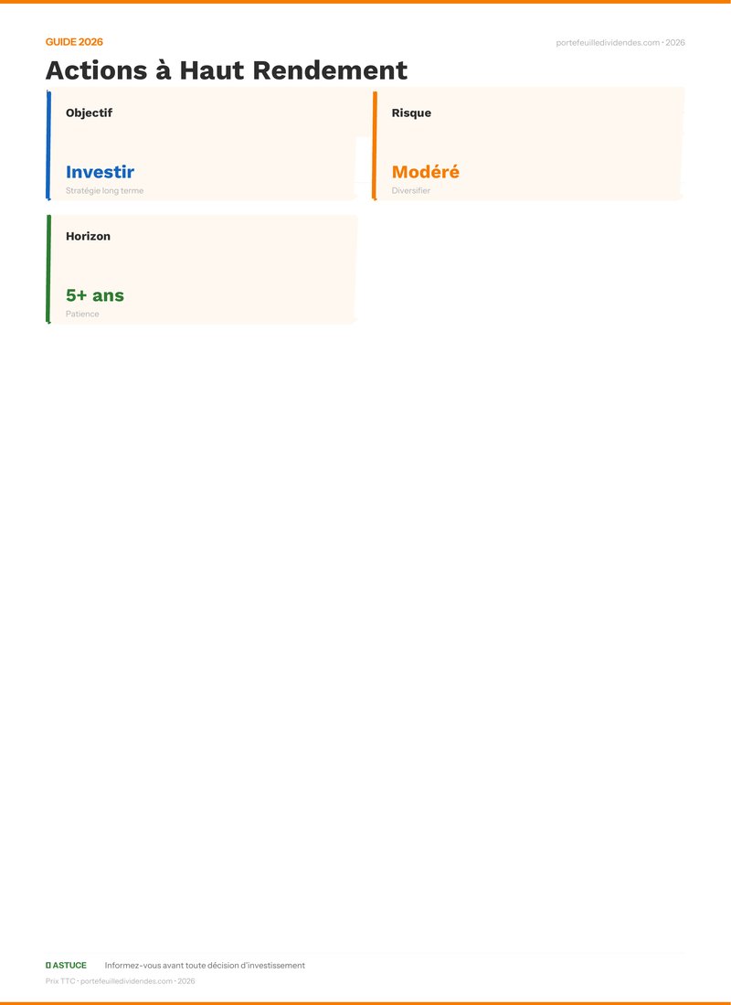 Guide - Actions à Haut Rendement