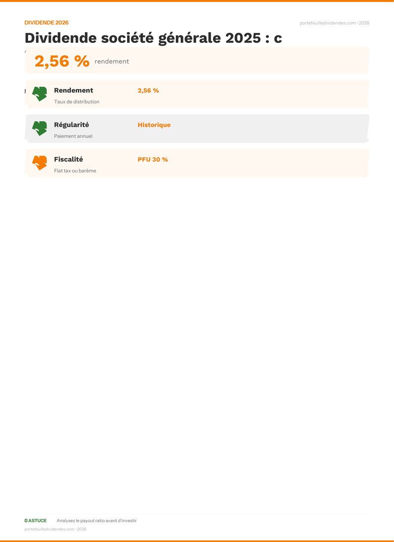 Analyse dividende - Dividende société générale 202