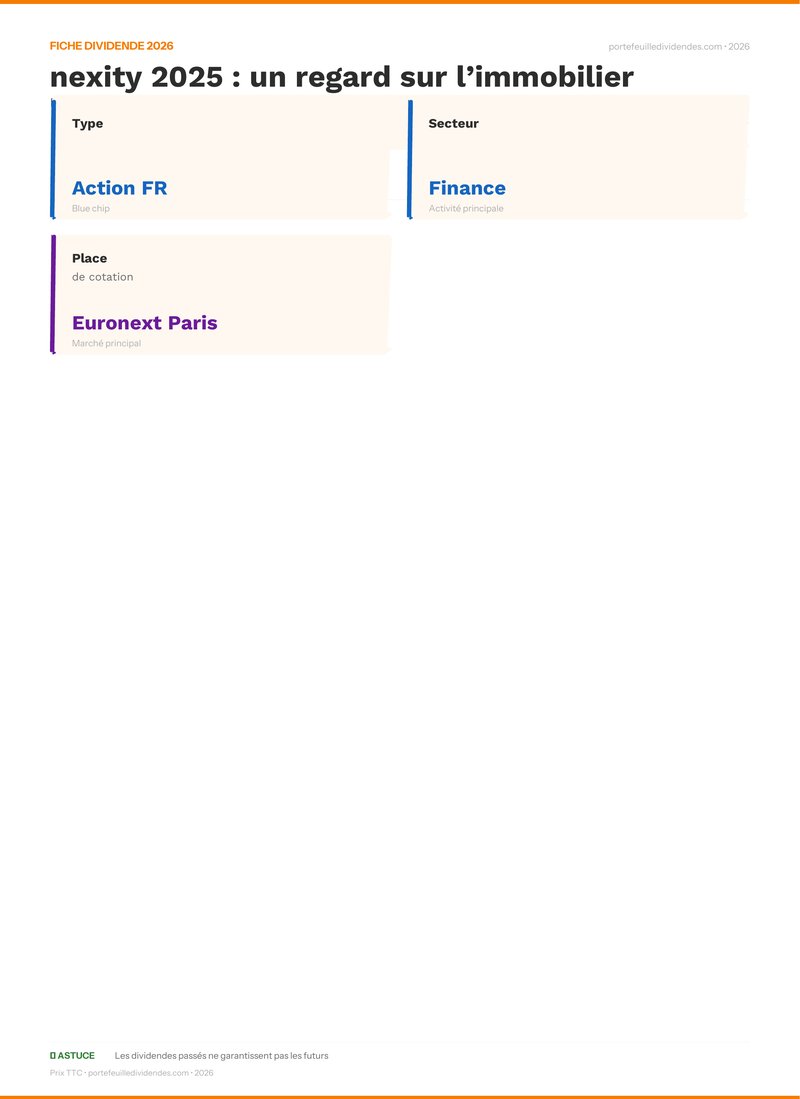 Fiche dividende - dividende nexity 2025 : un reg