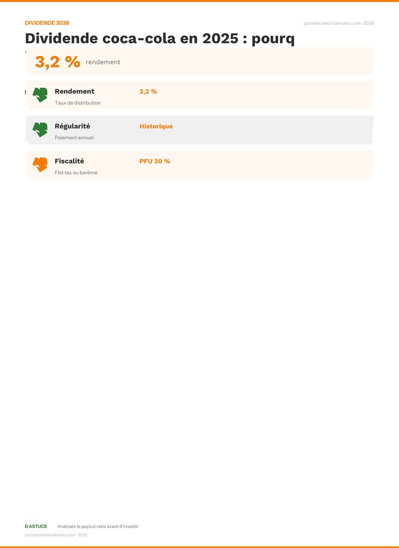 Analyse dividende - Dividende coca-cola en 2025 :