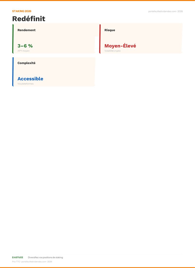Bilan staking - Redéfinit