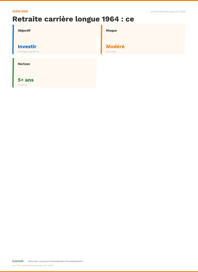 Guide - Retraite carrière longue 1964 