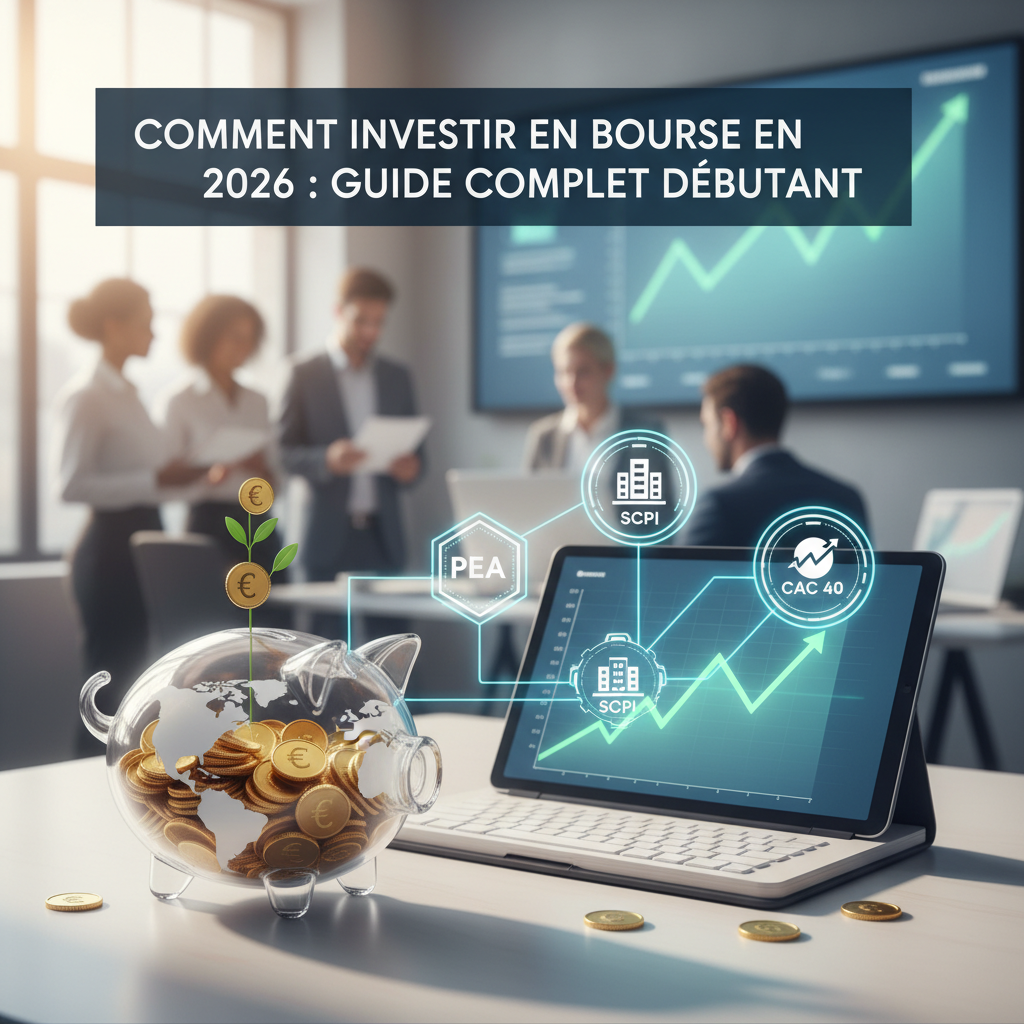 Comment investir en bourse en 2026 : guide complet débutant
