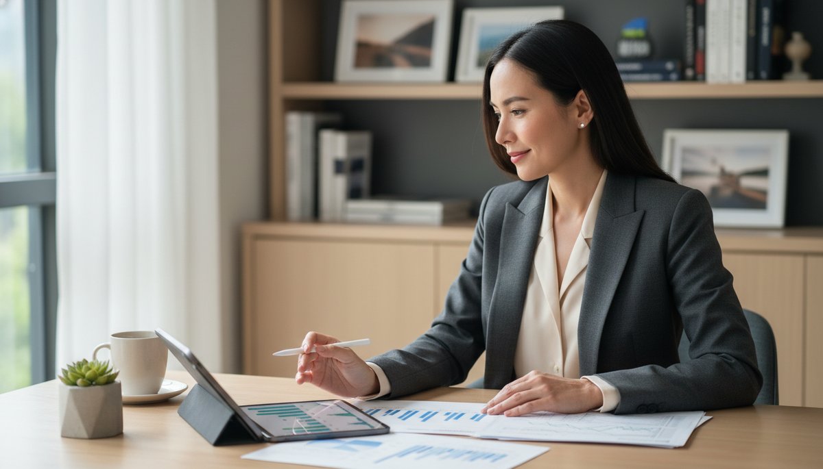 Investisseur analysant des actions à dividende