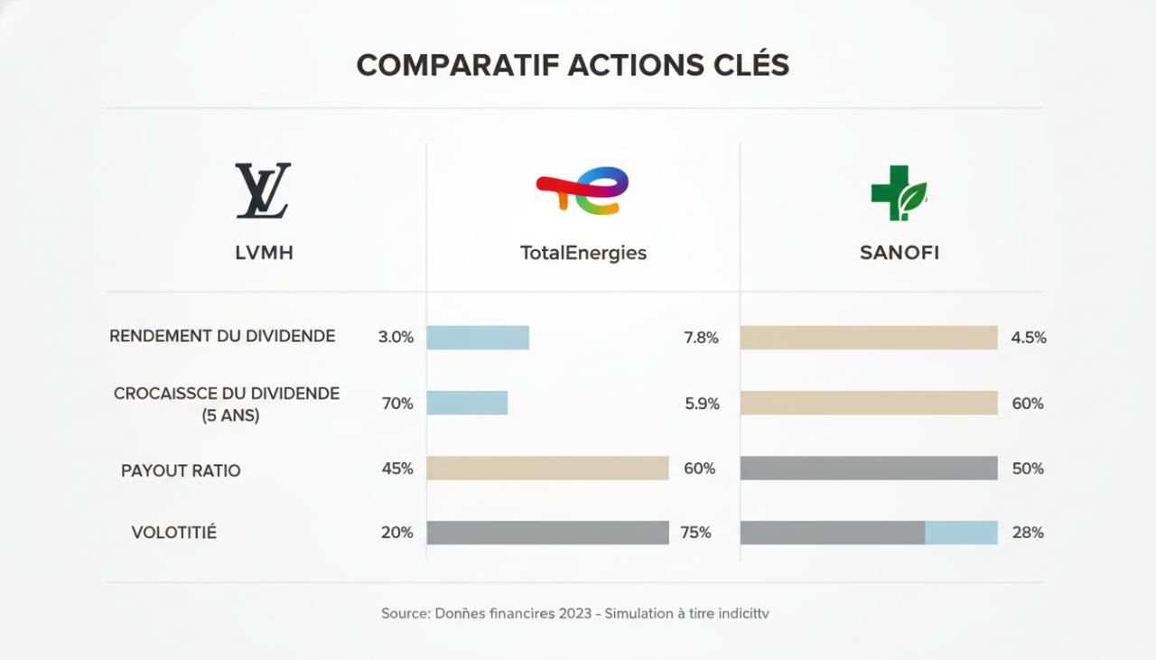 Schéma meilleures actions dividendes pea