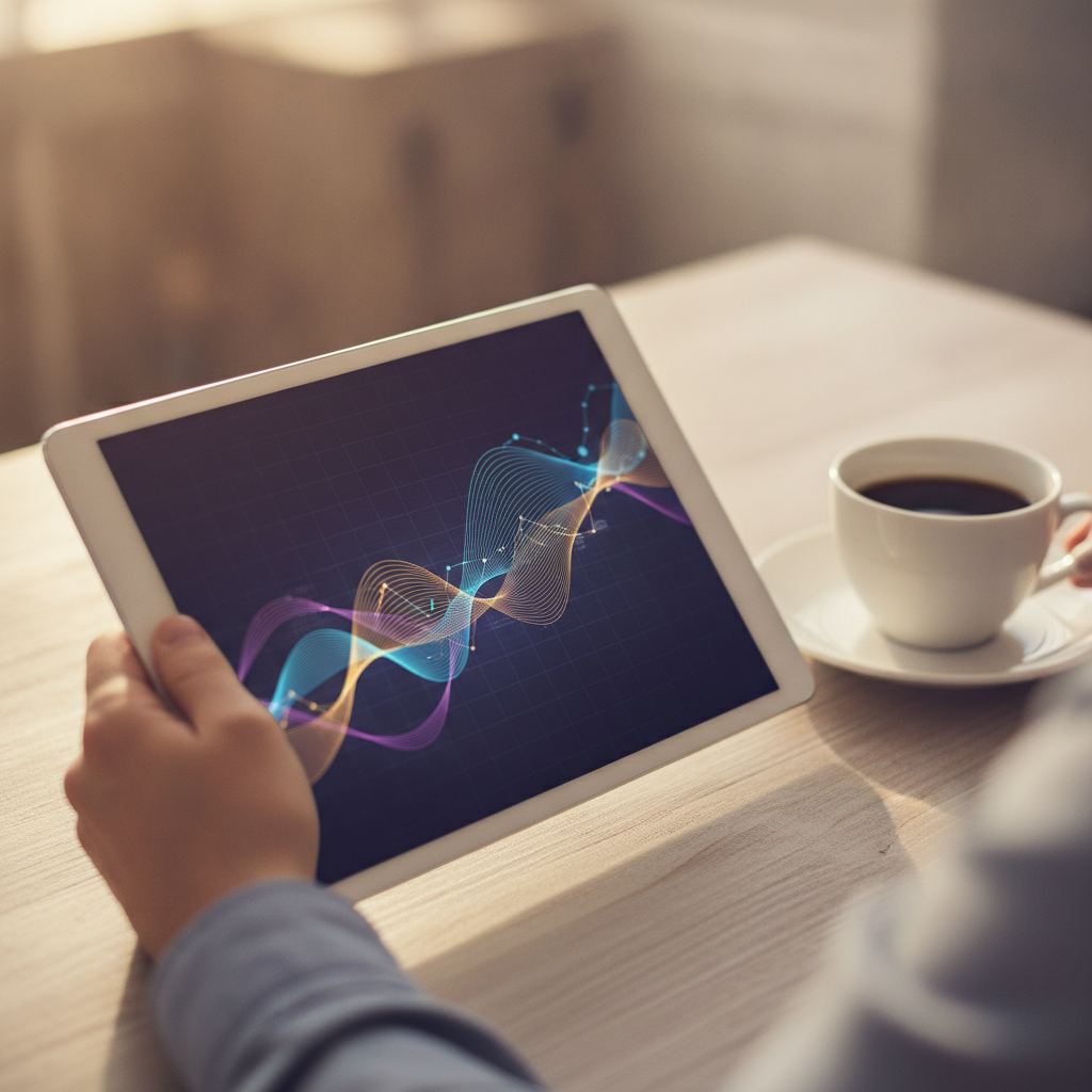 consultation d'un portefeuille d'investissement sur tablette