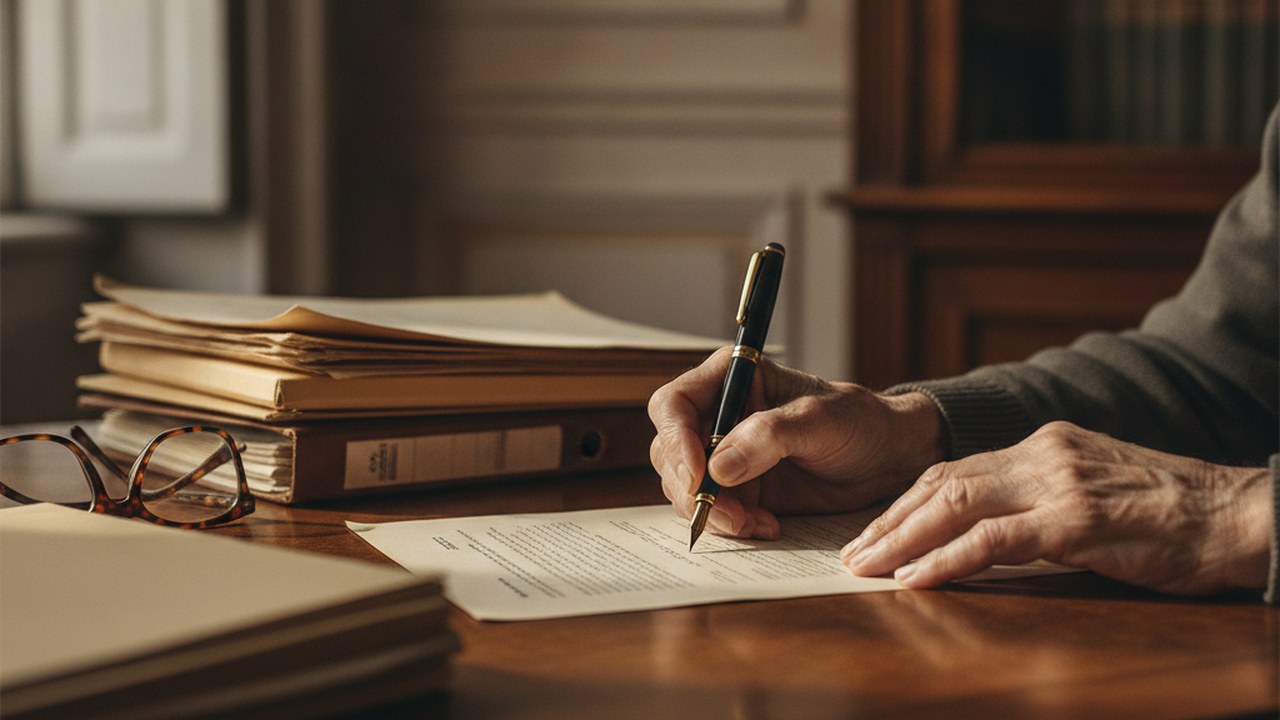 Signature d'un contrat d'assurance vie dédié aux versements après 70 ans