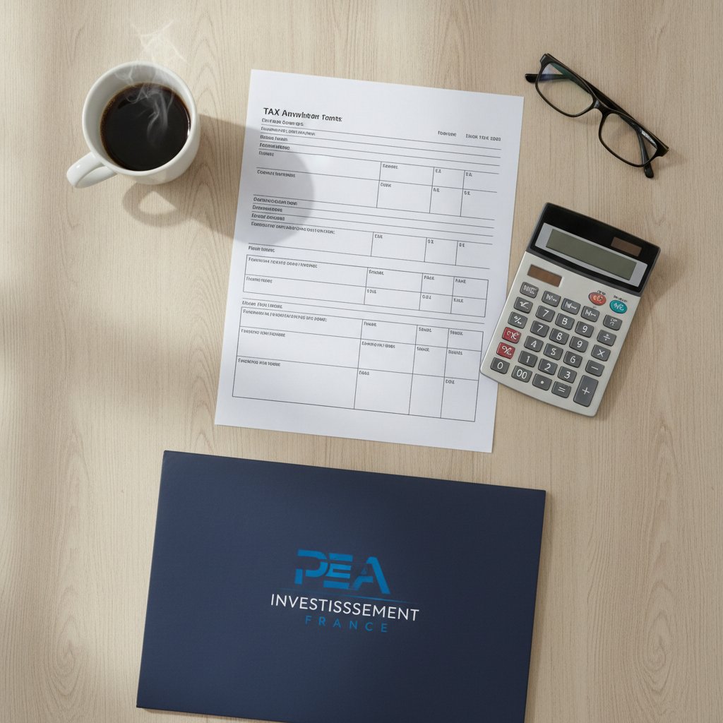 Documents de fiscalite et dossier PEA pour la declaration des dividendes